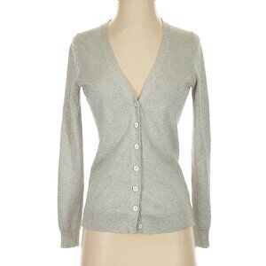 Banana Republic Silk Blend Knit Button Front Long Sleeve Cardigan Sweater Top